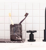 Burgundy Marble 'Classic' Toothbrush Holder