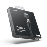 Cable 1 USB-A to Apple Lightning - Stockholm Black