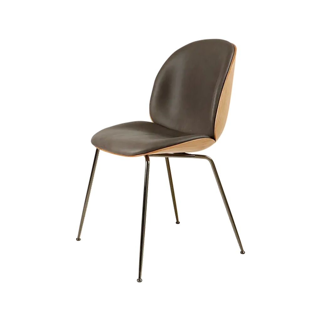 Scaun De Dining Beetle - 3D Veneer - Șezut și Spătar Tapițat