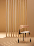 Friday Dining Chair Natural - Upholstered seat, With arms